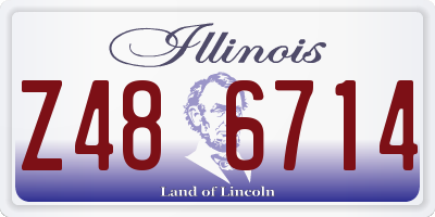 IL license plate Z486714
