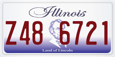 IL license plate Z486721
