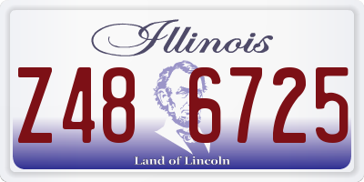 IL license plate Z486725