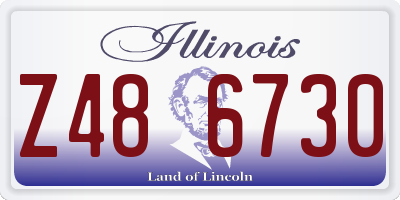 IL license plate Z486730