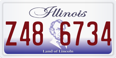 IL license plate Z486734