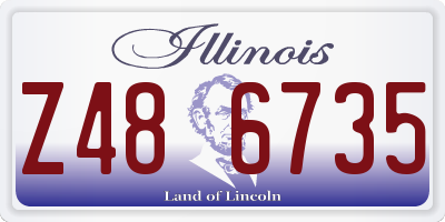 IL license plate Z486735