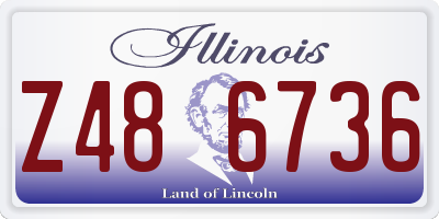 IL license plate Z486736
