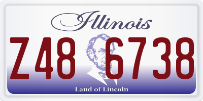 IL license plate Z486738