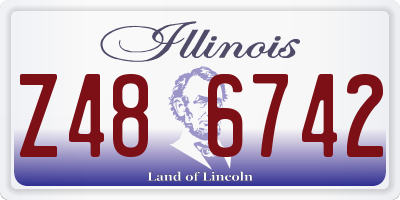 IL license plate Z486742