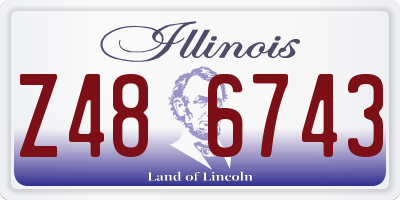 IL license plate Z486743