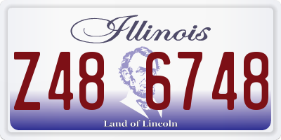 IL license plate Z486748