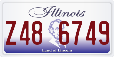 IL license plate Z486749