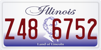 IL license plate Z486752