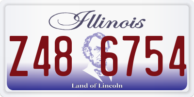 IL license plate Z486754
