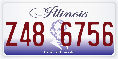 IL license plate Z486756