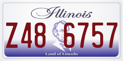 IL license plate Z486757