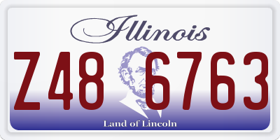 IL license plate Z486763