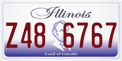 IL license plate Z486767