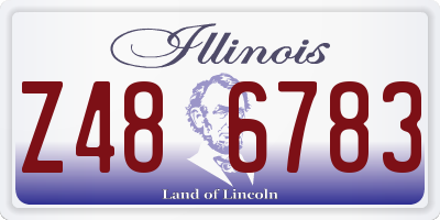 IL license plate Z486783