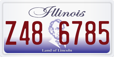 IL license plate Z486785