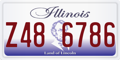 IL license plate Z486786