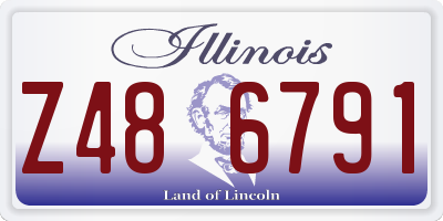 IL license plate Z486791