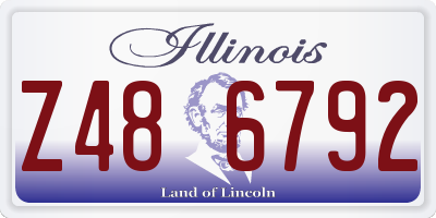 IL license plate Z486792