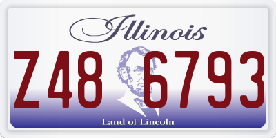IL license plate Z486793