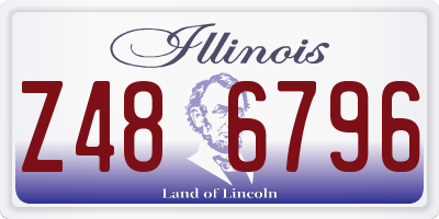 IL license plate Z486796