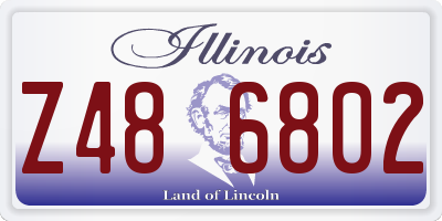 IL license plate Z486802