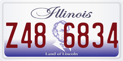 IL license plate Z486834