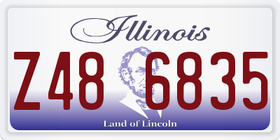 IL license plate Z486835