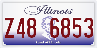IL license plate Z486853