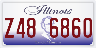 IL license plate Z486860