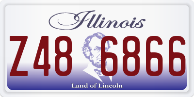 IL license plate Z486866