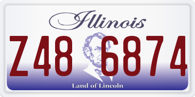 IL license plate Z486874
