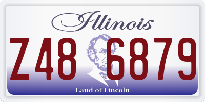 IL license plate Z486879