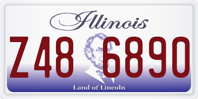 IL license plate Z486890