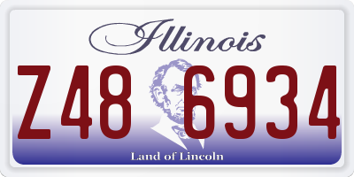 IL license plate Z486934