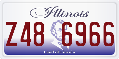 IL license plate Z486966