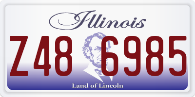 IL license plate Z486985