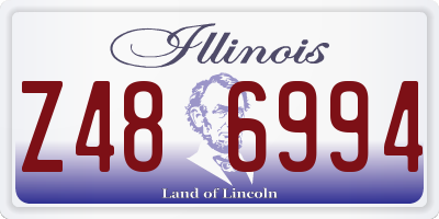 IL license plate Z486994