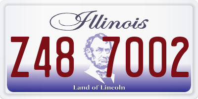 IL license plate Z487002