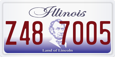 IL license plate Z487005