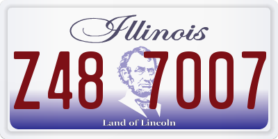 IL license plate Z487007