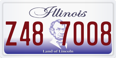 IL license plate Z487008