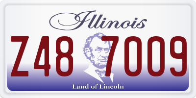 IL license plate Z487009