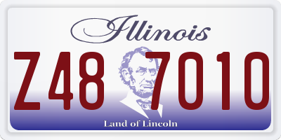 IL license plate Z487010