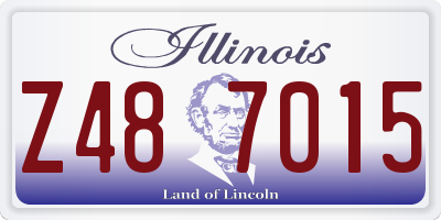 IL license plate Z487015