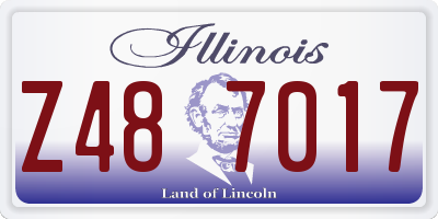IL license plate Z487017