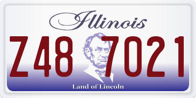IL license plate Z487021