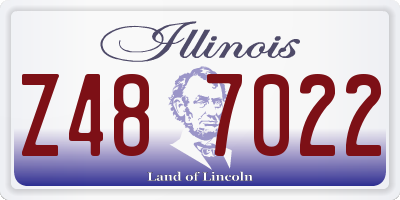 IL license plate Z487022