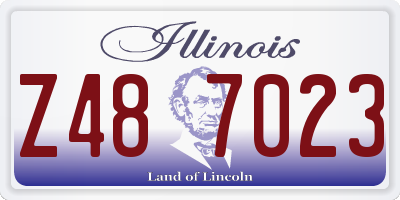 IL license plate Z487023