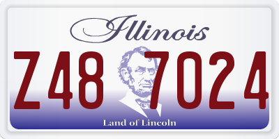 IL license plate Z487024